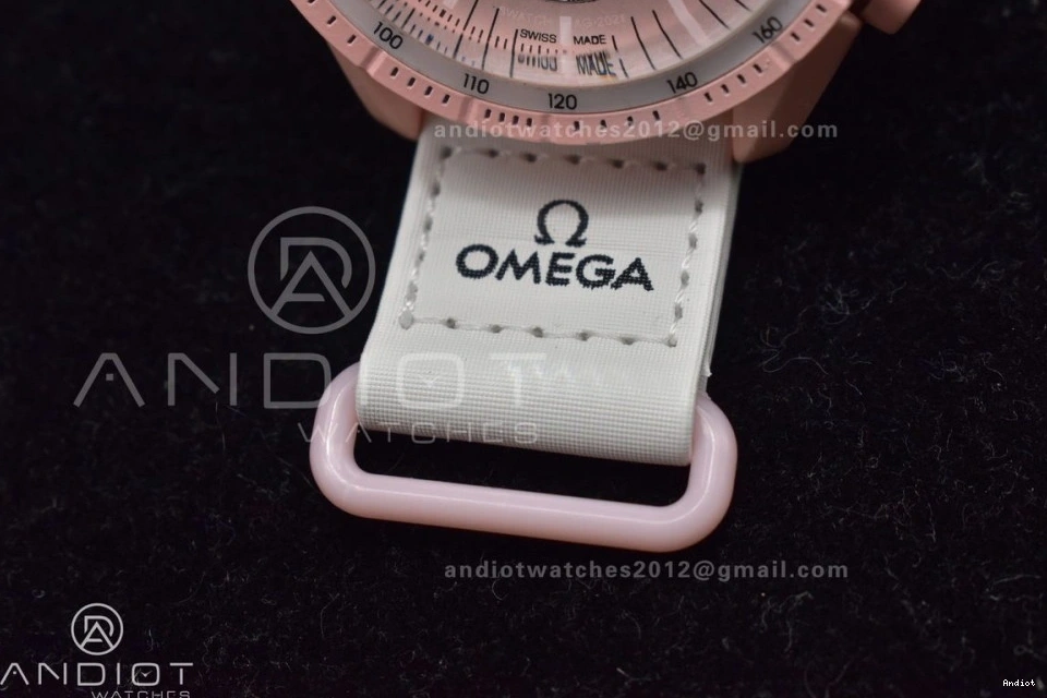 Mission on Venus Moonwatch x Omega Quartz Nylon Swatch to Bioceramic Strap 1204